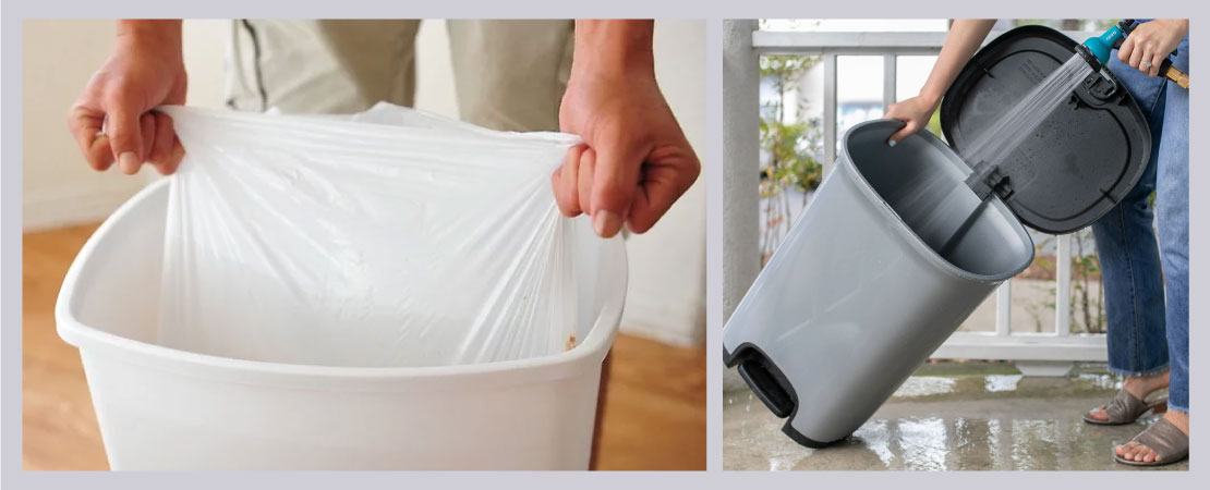 Bins are a favourite place for pests to live in. Keep your dustbin clean to avoid pest.